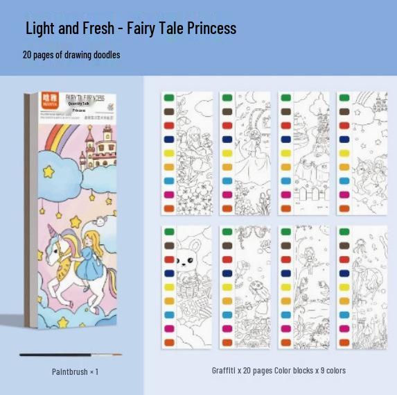 Children s Portable Watercolor Doodle and Coloring Book
Children s Portable Watercolor Doodle and Coloring Book