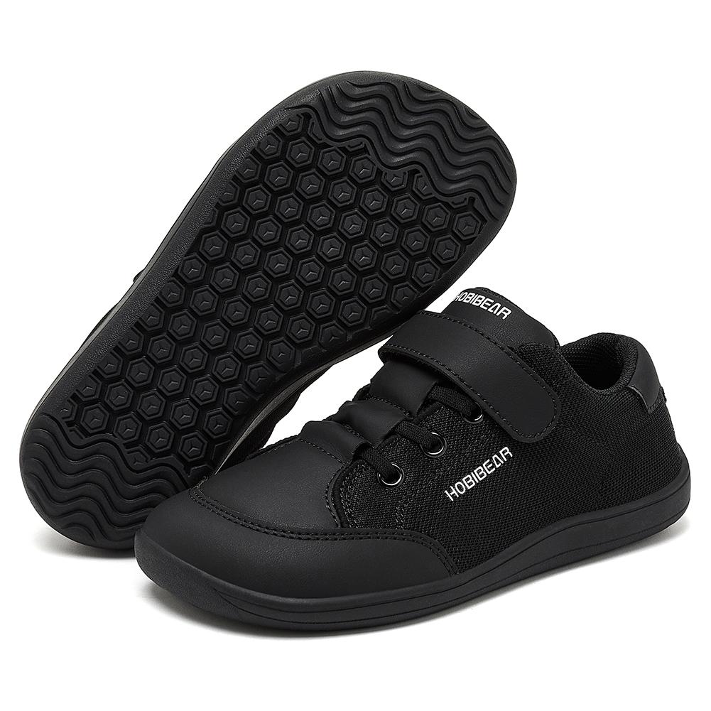 HOBIBEAR Kids Wide Toe Barefoot Shoes Boys Girls Minimalist Sneakers Lightweight Hook Loop Mesh Artificial Leather Shoes 24 чорний
HOBIBEAR Kids Wide Toe Barefoot Shoes Boys Girls Minimalist Sneakers Lightweight Hook Loop Mesh Artificial Leather Shoes 24 чорний