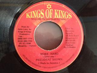 7inch Record PREZIDENT BROWN - Work Hard NONE Kings Of Kings 1996 Jamaica Reggae, Ska & Dub Used
7inch Record PREZIDENT BROWN - Work Hard NONE Kings Of Kings 1996 Jamaica Reggae, Ska & Dub Used
