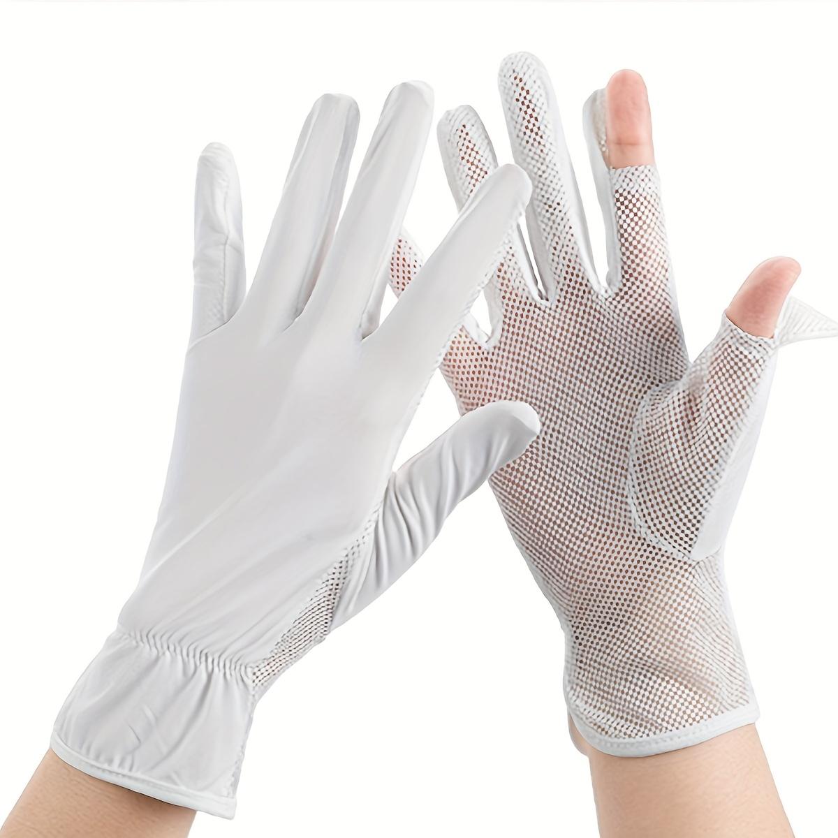 A Ladies Breathable Thin Loose-Fitting Fingerless Summer Glove with Mesh Palm for Casual Walking білий
A Ladies Breathable Thin Loose-Fitting Fingerless Summer Glove with Mesh Palm for Casual Walking білий