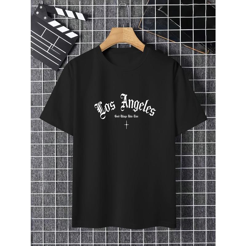 European sizes Los Angeles Themed Men S Graphic Print T-Shirt for Summer, Short-Sleeved Undershirt. S чёрный
European sizes Los Angeles Themed Men S Graphic Print T-Shirt for Summer, Short-Sleeved Undershirt. S чёрный