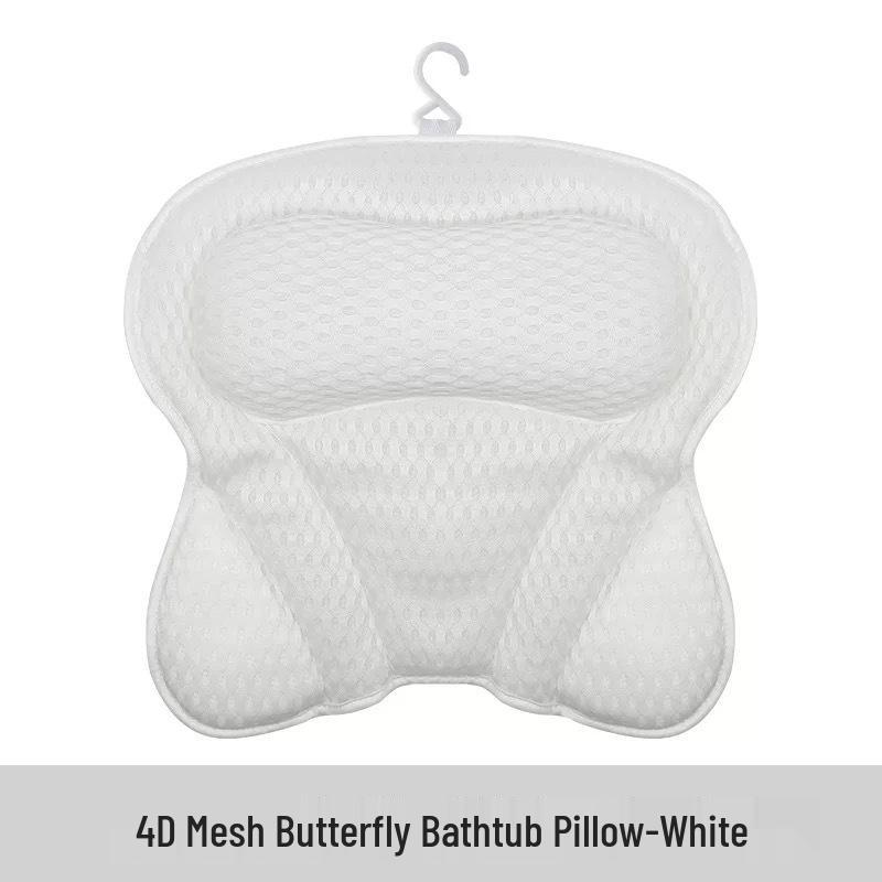 Machine-Washable 4D Mesh Butterfly-Shaped Bathtub Pillow with Suction Cup Backrest білий
Machine-Washable 4D Mesh Butterfly-Shaped Bathtub Pillow with Suction Cup Backrest білий