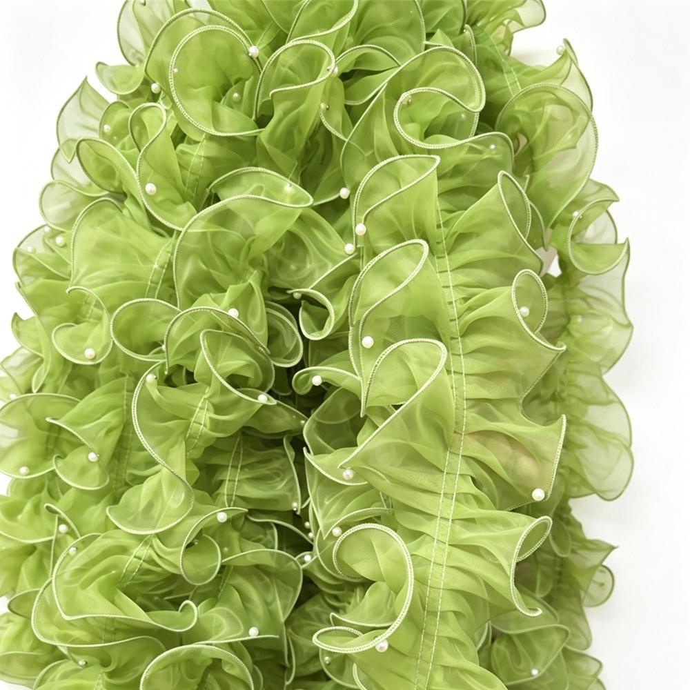 11cm Wide Organza Beaded Ribbon 1 Yard Wave Ruffle Edge Pleated Lace Trim Pearl Fabric Edge Flower Lace Encrypted Pleated Bead Width 11cm
11cm Wide Organza Beaded Ribbon 1 Yard Wave Ruffle Edge Pleated Lace Trim Pearl Fabric Edge Flower Lace Encrypted Pleated Bead Width 11cm