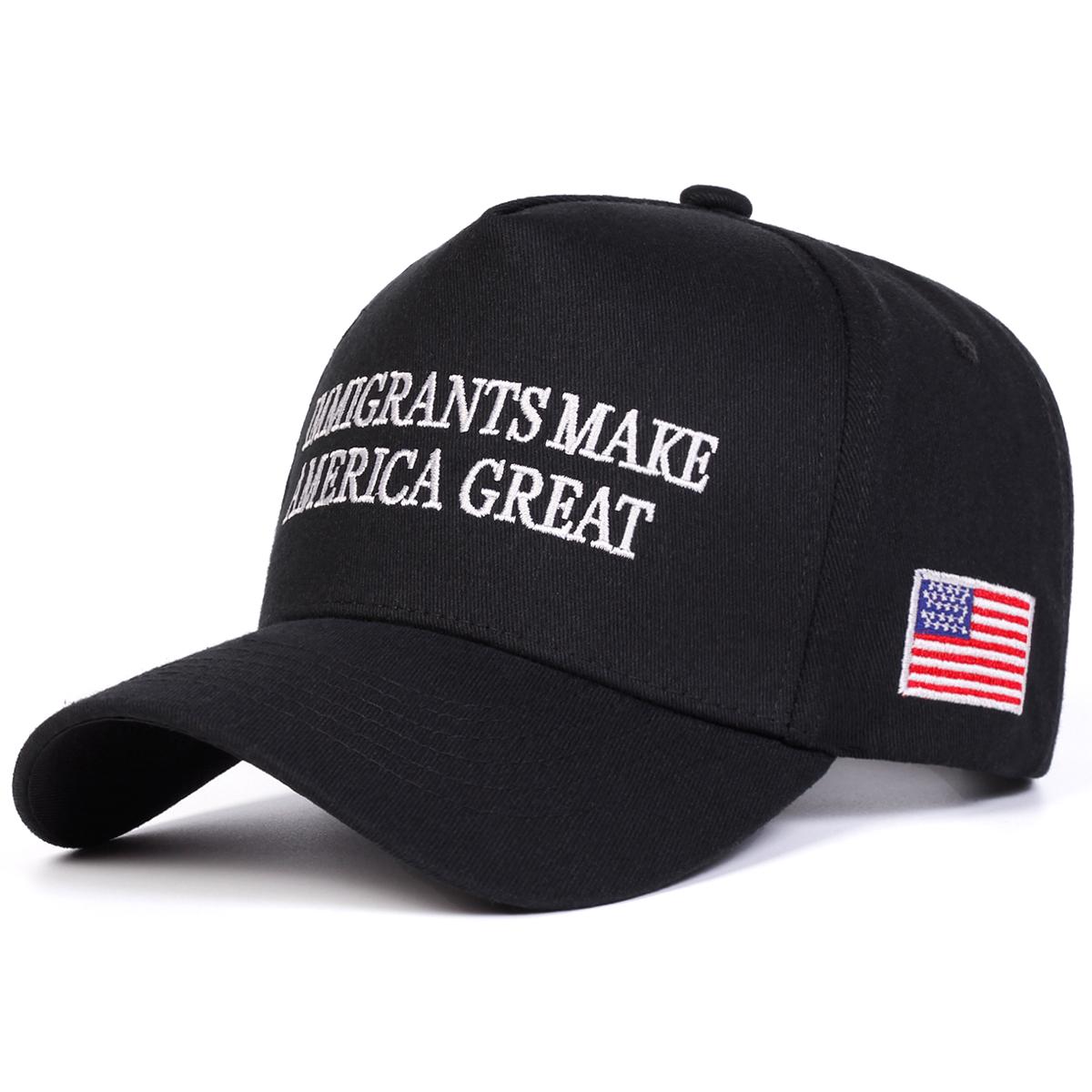 Unisex IMMIGRANTS MAKE Letter Embroidery Baseball Caps Spring and Autumn Outdoor Adjustable Casual Hats Sunscreen Hat Sports Cap чорний
Unisex IMMIGRANTS MAKE Letter Embroidery Baseball Caps Spring and Autumn Outdoor Adjustable Casual Hats Sunscreen Hat Sports Cap чорний