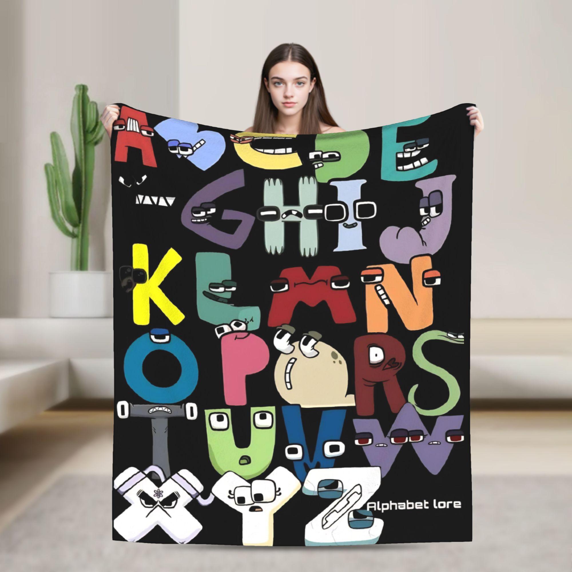 Alphabet Lore English Cartoon Fashion Blankets Villain Letters Fuzzy Awesome Breathable Throw Fashion Blanket for Home Textile Decor Car 75x90cm
Alphabet Lore English Cartoon Fashion Blankets Villain Letters Fuzzy Awesome Breathable Throw Fashion Blanket for Home Textile Decor Car 75x90cm