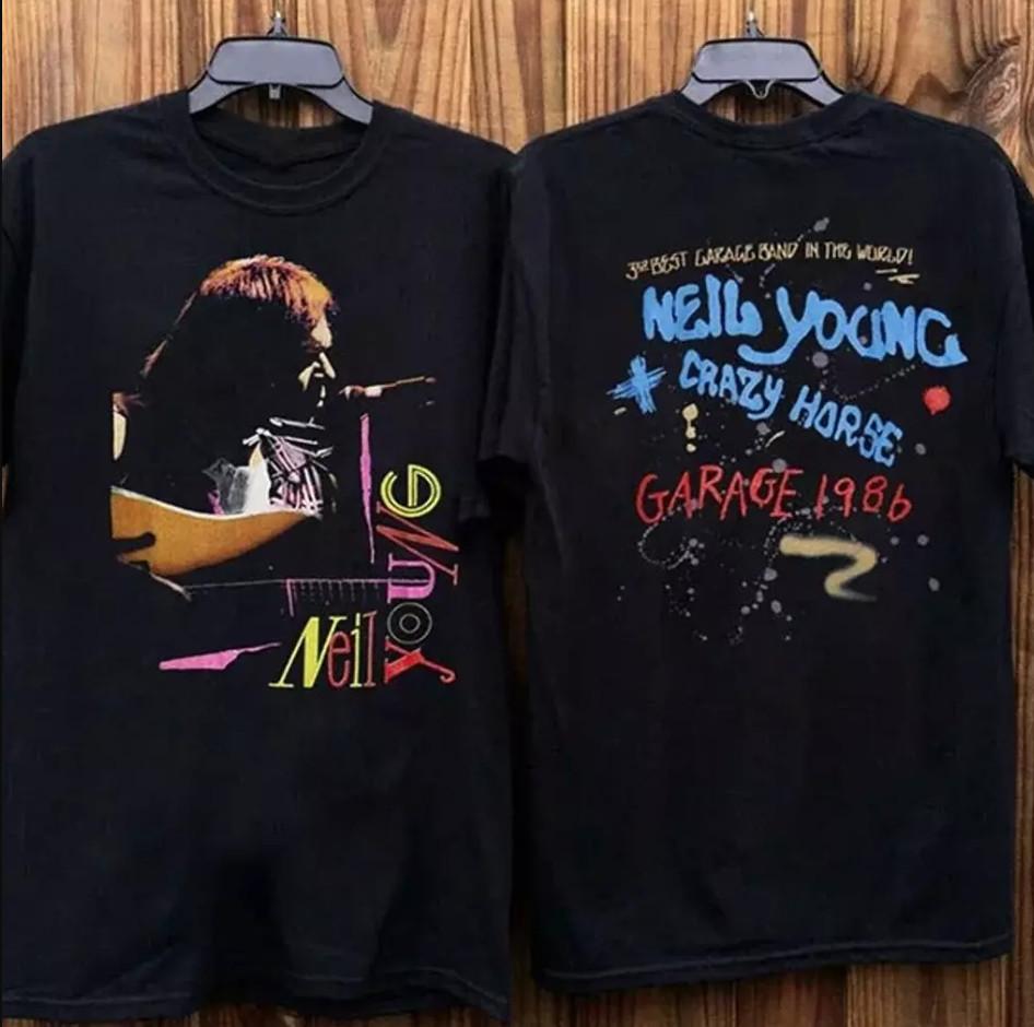 Vintage 90s Neil Young Crazy Horse Garage 1986 Tour T-shirt, size S-4XL L
Vintage 90s Neil Young Crazy Horse Garage 1986 Tour T-shirt, size S-4XL L