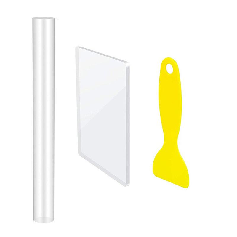 Professional 3pcs Transparent Acrylic Pottery Tools Kit: Clay Rolling Pin Slab Mat for Handmade Sculpting Stone & Modeling Clay
Professional 3pcs Transparent Acrylic Pottery Tools Kit: Clay Rolling Pin Slab Mat for Handmade Sculpting Stone & Modeling Clay