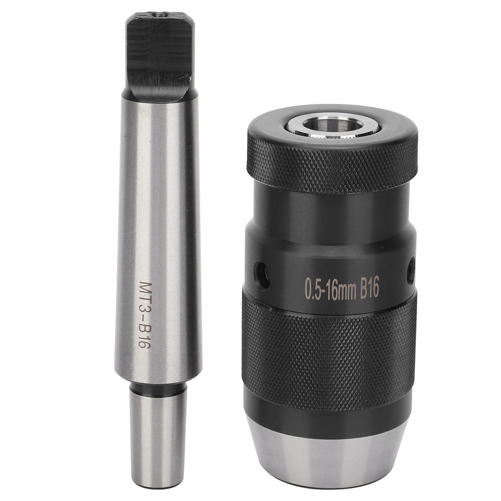 0.5‑16mm Keyless Drill Chuck Keyless Drill Chuck Morse Taper Quick Release for Column Drilling Machine MT3‑B16 0.5‑16mm
0.5‑16mm Keyless Drill Chuck Keyless Drill Chuck Morse Taper Quick Release for Column Drilling Machine MT3‑B16 0.5‑16mm
