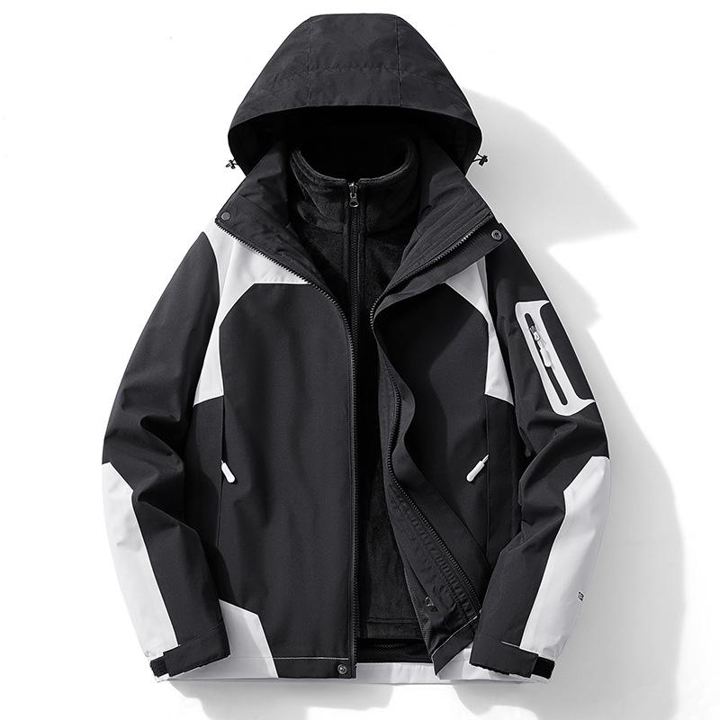 Unisex 3-in-1 Storm Jacket: Windproof, Waterproof, with Removable Liner—Ideal for Autumn & Winter Mountaineering 5XL
Unisex 3-in-1 Storm Jacket: Windproof, Waterproof, with Removable Liner—Ideal for Autumn & Winter Mountaineering 5XL
