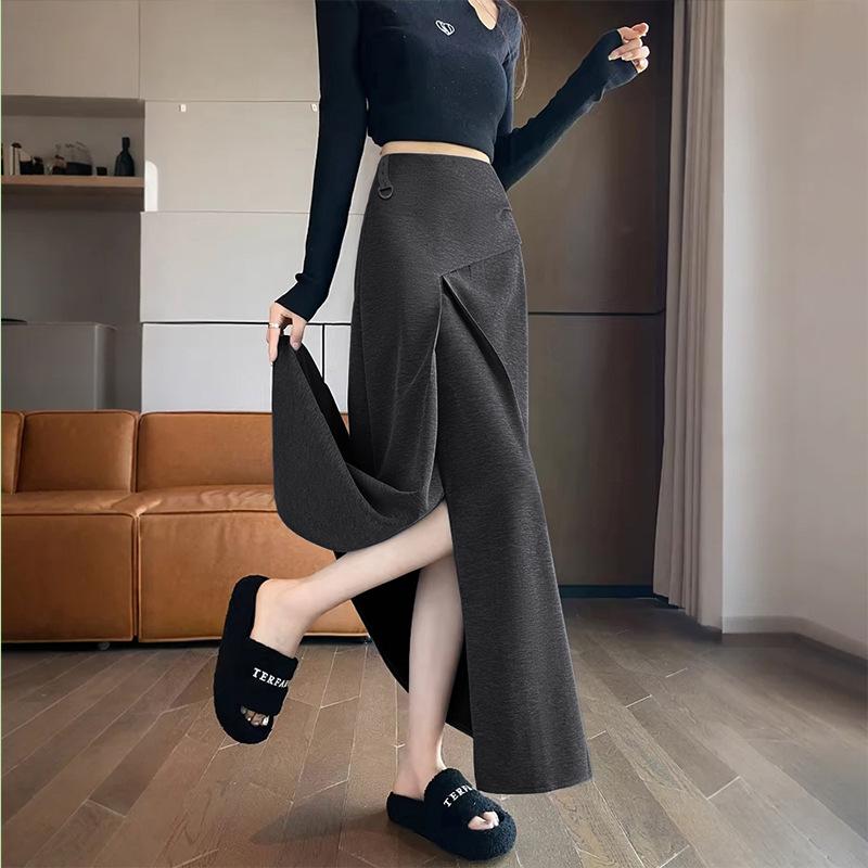 Maternity High-waisted A-line Fishtail Skirt with Irregular Slit Medium темно-сірий
Maternity High-waisted A-line Fishtail Skirt with Irregular Slit Medium темно-сірий