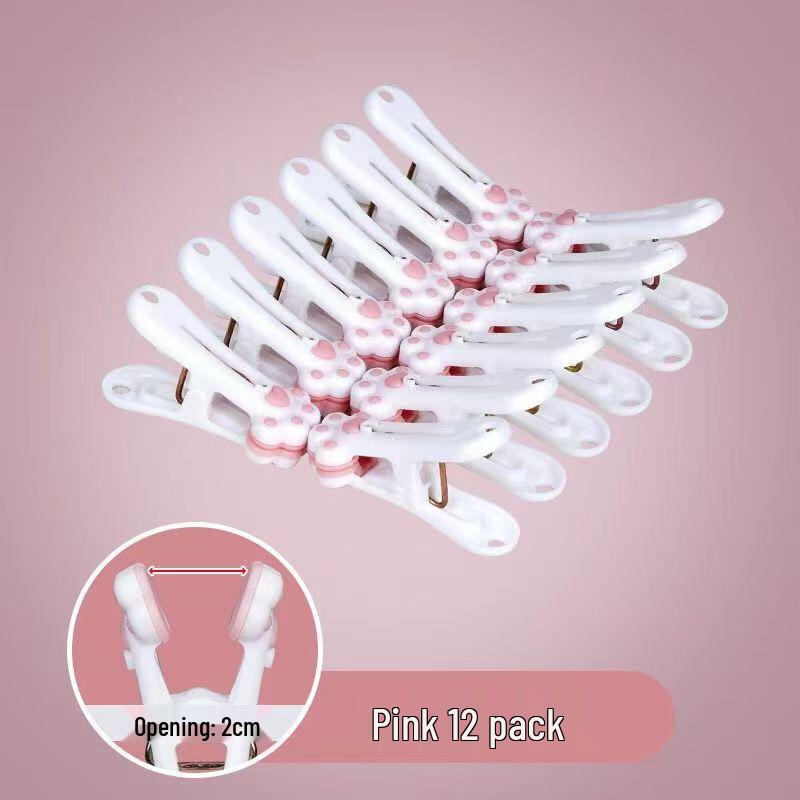 Creative Cat Paw Clothes Pegs: Windproof, Multi-Functional Plastic Clips for Laundry and Socks
Creative Cat Paw Clothes Pegs: Windproof, Multi-Functional Plastic Clips for Laundry and Socks