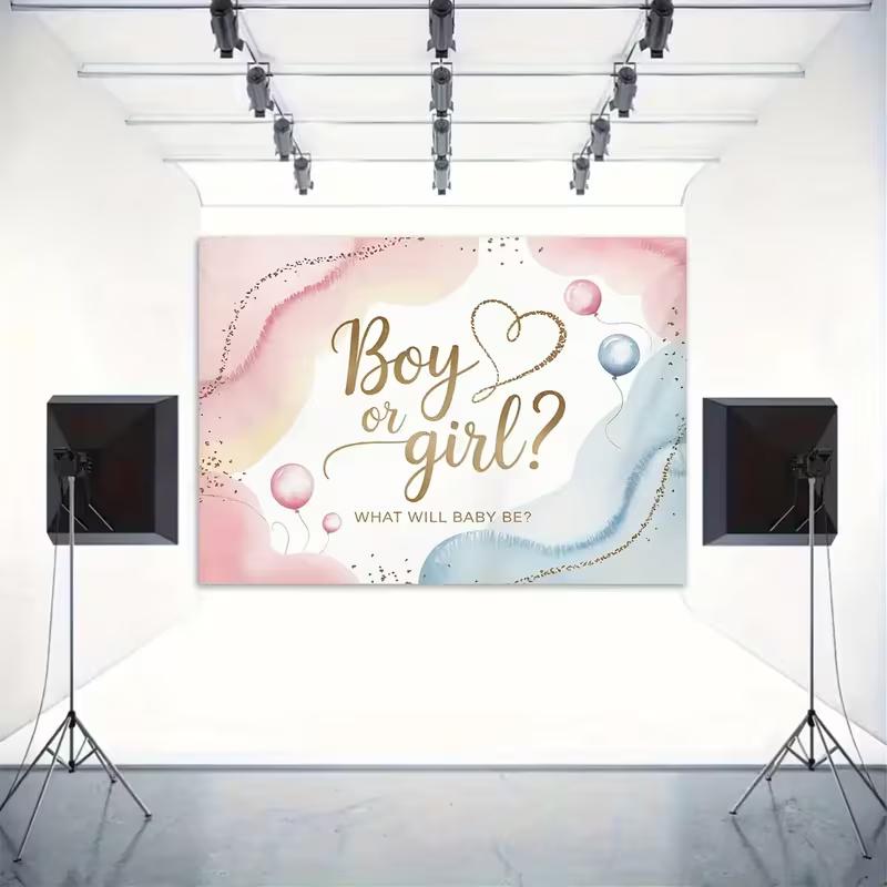 2D Printing Baby Shower Tapestry, Gender Reveal with Gold Heart and Confetti 47.2x31.5inch/120*80cm
2D Printing Baby Shower Tapestry, Gender Reveal with Gold Heart and Confetti 47.2x31.5inch/120*80cm