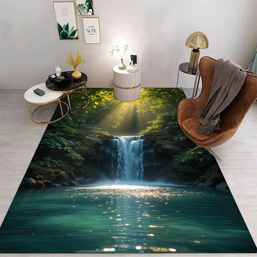 Natural Landscape Waterfall Forest 3D Art Area Rug Non Slip Soft Carpet For Living Room Bedroom Home Decor Nature Lovers Use 50X80CM
Natural Landscape Waterfall Forest 3D Art Area Rug Non Slip Soft Carpet For Living Room Bedroom Home Decor Nature Lovers Use 50X80CM