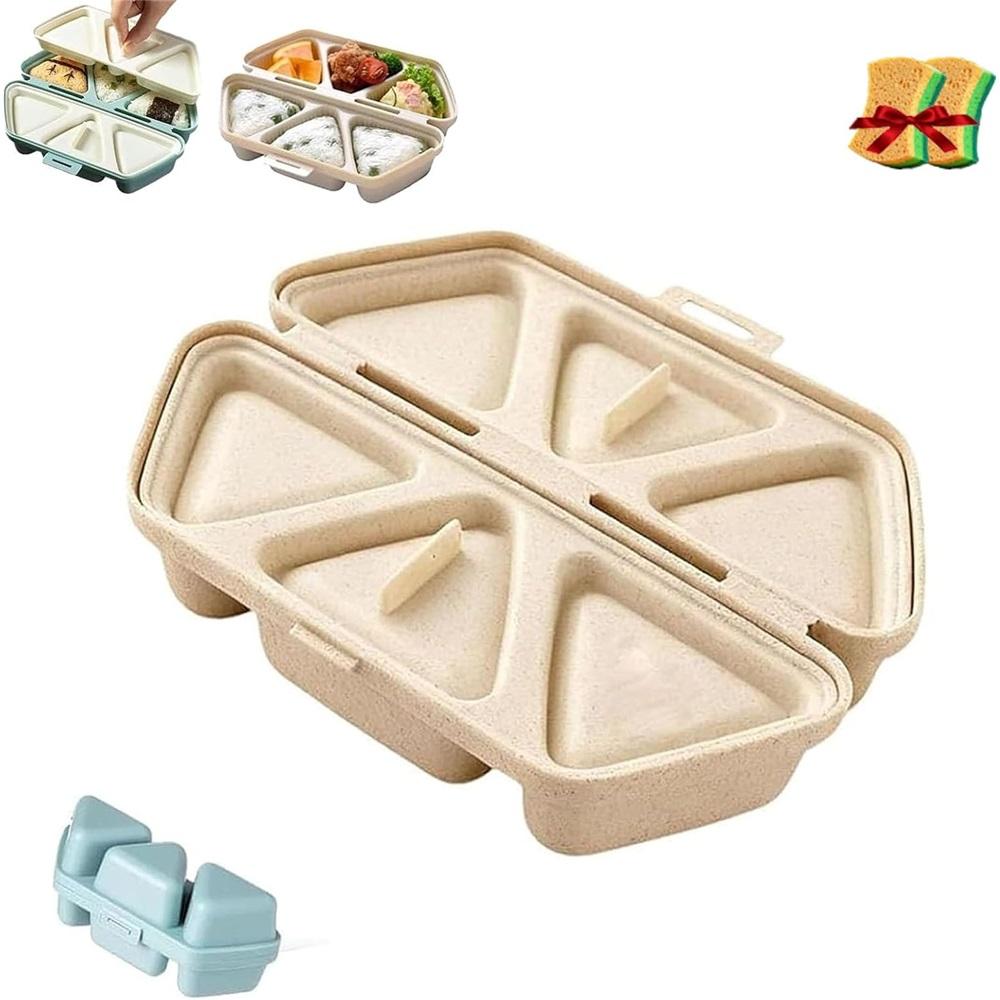 6-in-1 rice mold, triangular sushi mold, foldable triangular rice ball mold, quick to make, easy to store, carry, and clean бежевый
6-in-1 rice mold, triangular sushi mold, foldable triangular rice ball mold, quick to make, easy to store, carry, and clean бежевый