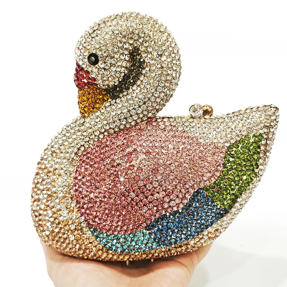 Swan Women Diamond Evening Clutch Bags Hard Metal Rhinestone Gemstone Clutch Purses WHTUOHENG Crystal Handbags Wedding Purse 17cmX15cmX6cm
Swan Women Diamond Evening Clutch Bags Hard Metal Rhinestone Gemstone Clutch Purses WHTUOHENG Crystal Handbags Wedding Purse 17cmX15cmX6cm