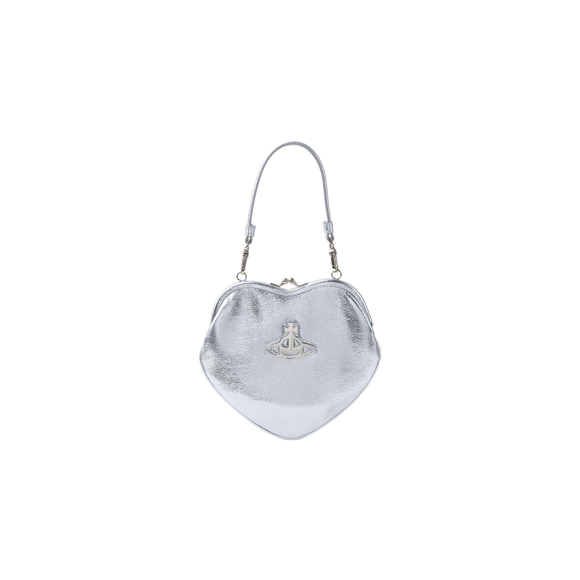 Vivienne Westwood Belle Saturn Logo Kiss Lock Heart Frame PU Handbag Women handbag Silver 4304006NW00HKQ401 Basic Set (Bag)
Vivienne Westwood Belle Saturn Logo Kiss Lock Heart Frame PU Handbag Women handbag Silver 4304006NW00HKQ401 Basic Set (Bag)