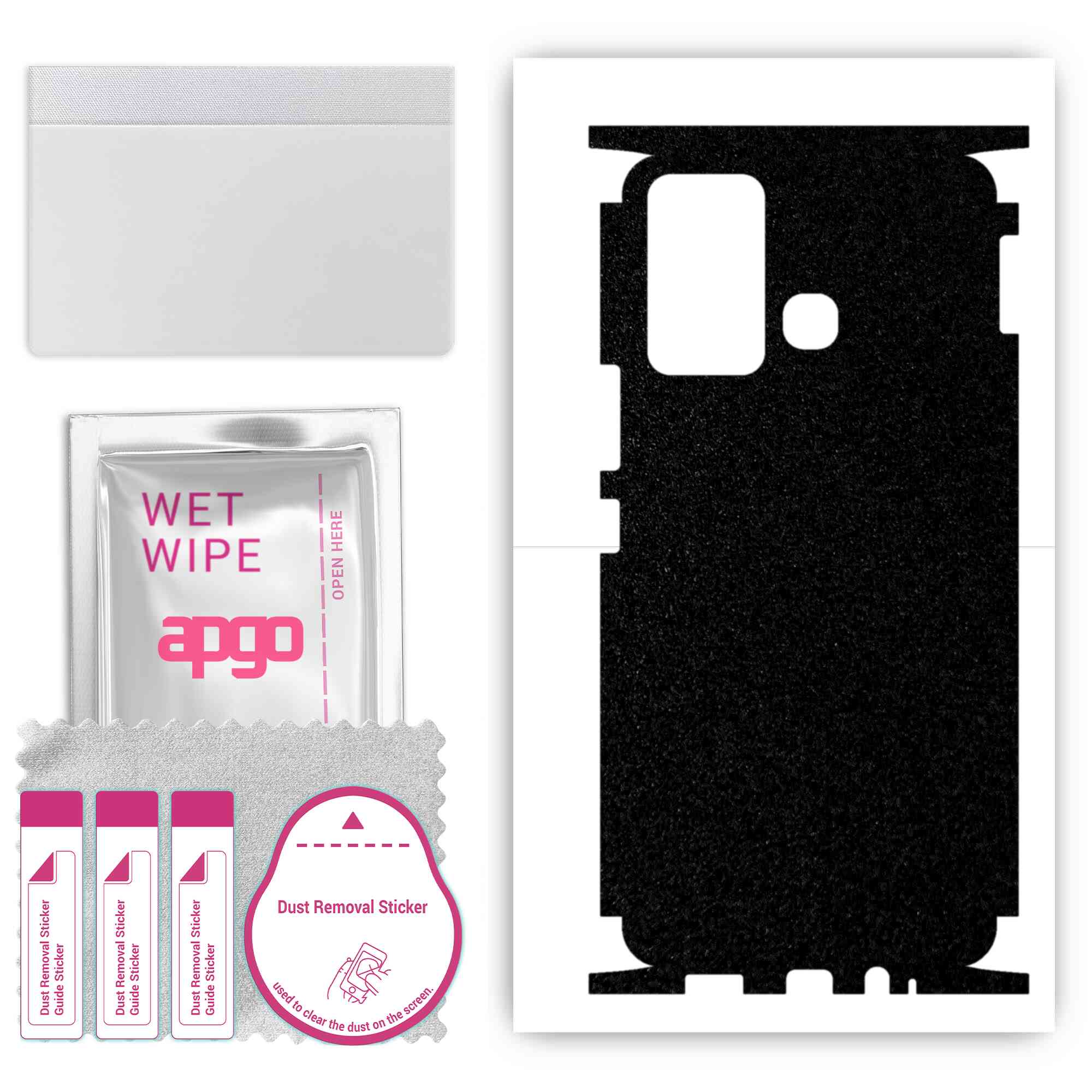 apgo Protective Skin Sticker for the back+sides compatible with Infinix Hot 12 Play, Full Wrap Film, Foil, Vinyl - Pattern Matte Black
apgo Protective Skin Sticker for the back+sides compatible with Infinix Hot 12 Play, Full Wrap Film, Foil, Vinyl - Pattern Matte Black