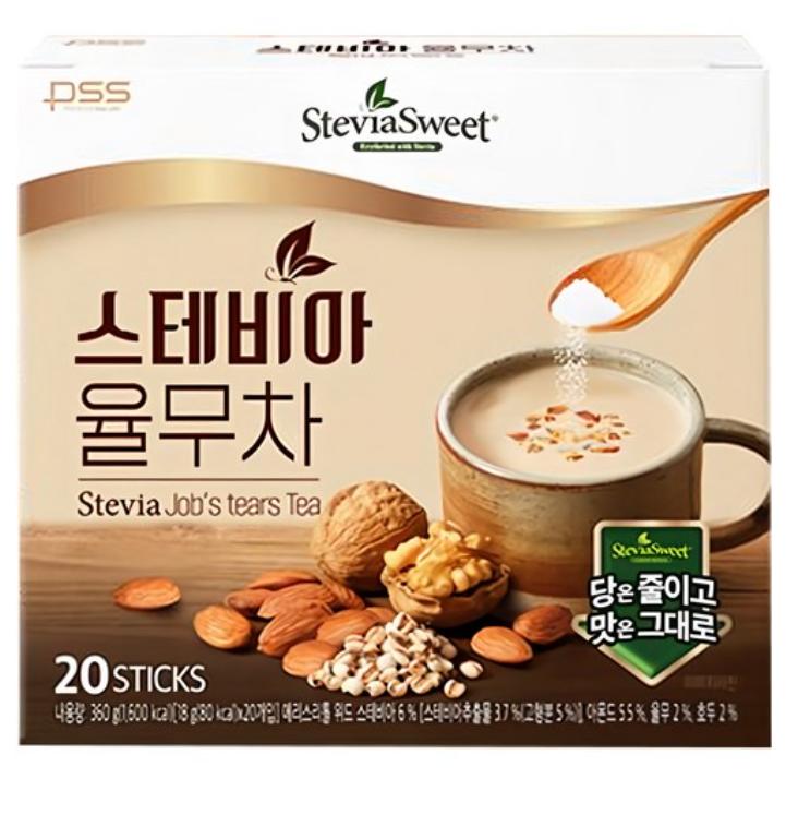SteviaSweet Job’s Tears (Yulmu) Tea 20 Sticks 1 box
SteviaSweet Job’s Tears (Yulmu) Tea 20 Sticks 1 box