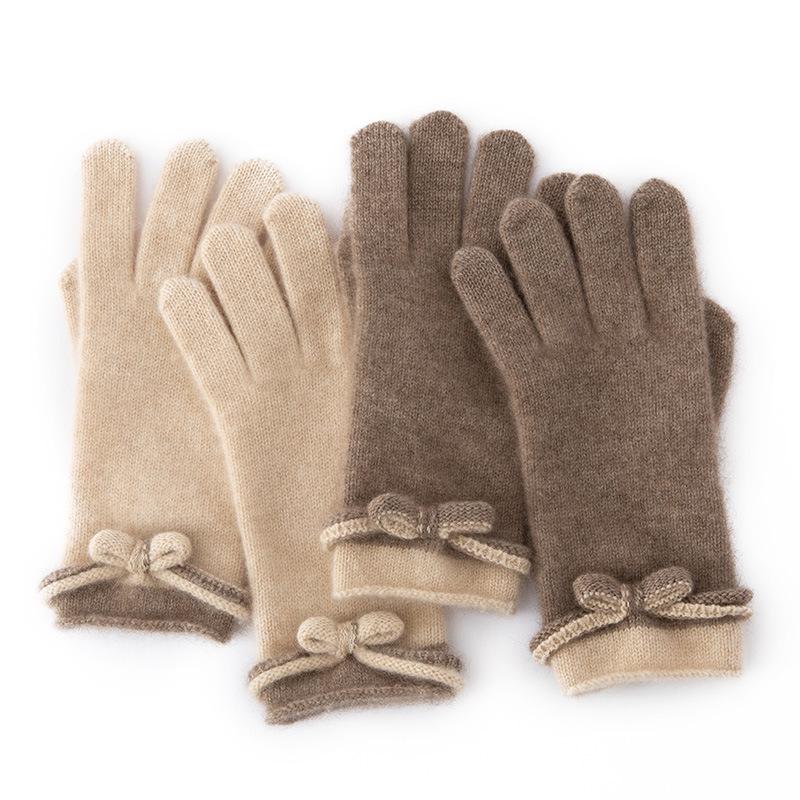 Women s Winter Cashmere Gloves: Bowknot, Fingerless, Full-Finger, Thickened, Cold-Proof 100% Pure Cashmere. 23x8 CM
Women s Winter Cashmere Gloves: Bowknot, Fingerless, Full-Finger, Thickened, Cold-Proof 100% Pure Cashmere. 23x8 CM