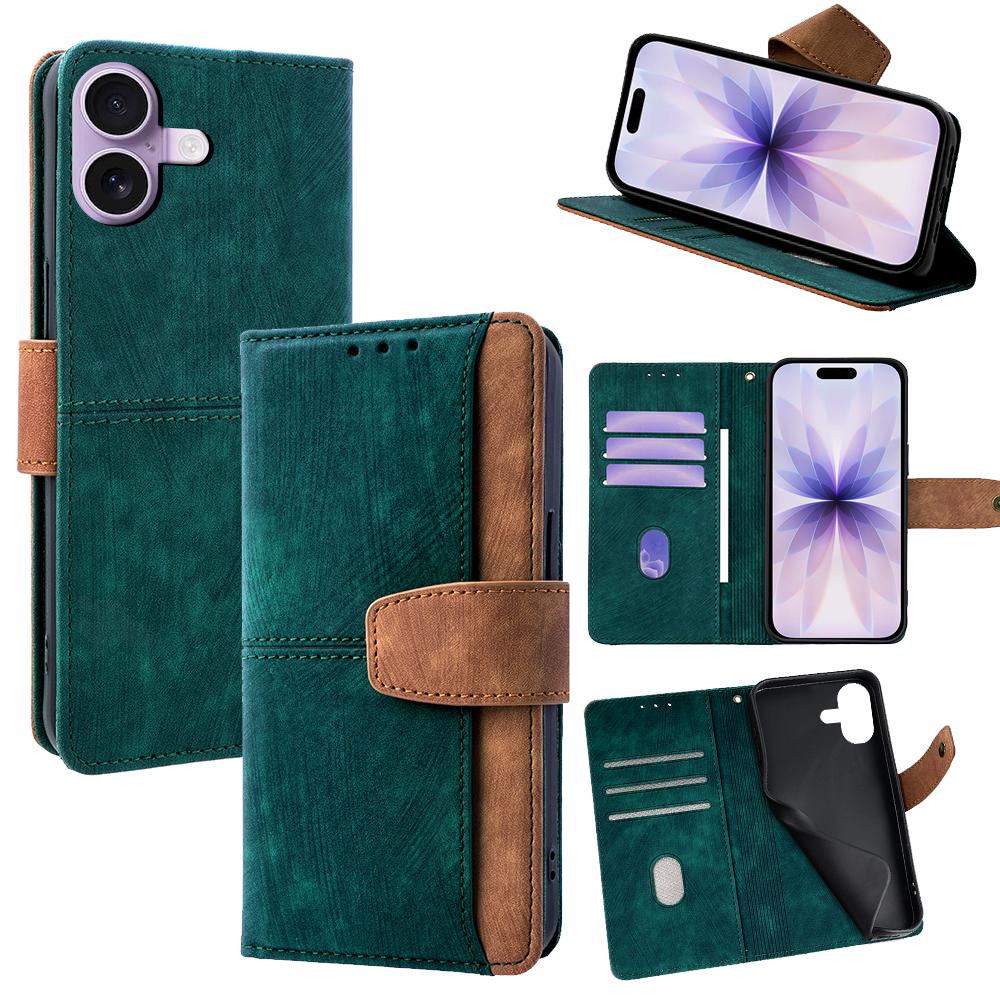 For iPhone 17 Case RFID Blocking Color Splicing PU Leather Wallet Phone Cover
For iPhone 17 Case RFID Blocking Color Splicing PU Leather Wallet Phone Cover
