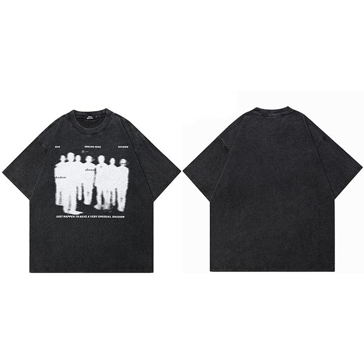 Hip Hop Streetwear Men TShirt Oversized Absurd Shadow Graphic T Shirt Retro Washed Black Tshirt Cotton Unisex Tops Tees S
Hip Hop Streetwear Men TShirt Oversized Absurd Shadow Graphic T Shirt Retro Washed Black Tshirt Cotton Unisex Tops Tees S