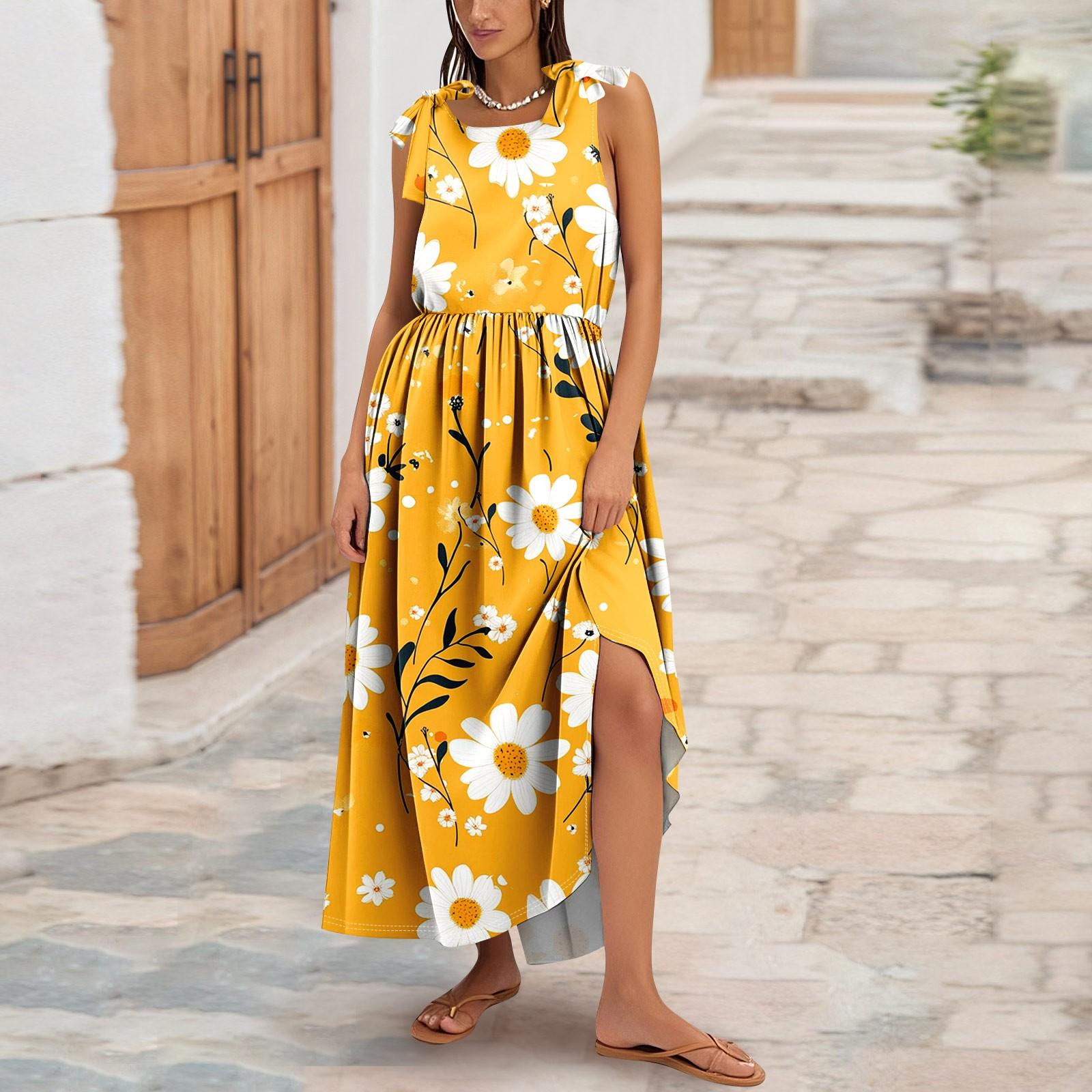 Женское летнее модное платье-майка А-силуэта без рукавов повседневное платье с цветочным принтом/однотонными карманами M оранжевый
Женское летнее модное платье-майка А-силуэта без рукавов повседневное платье с цветочным принтом/однотонными карманами M оранжевый