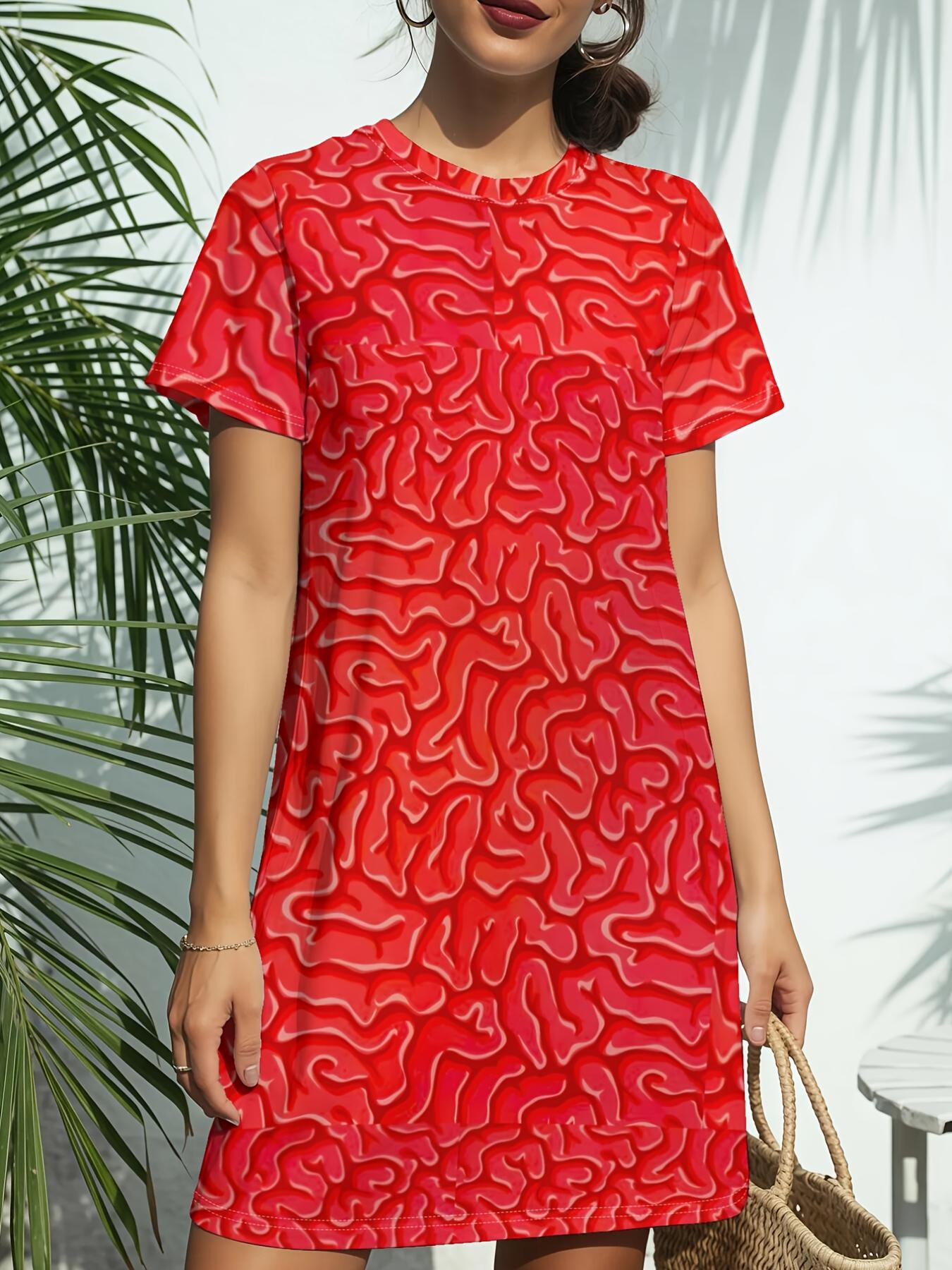 Women s New Crew Neck Short Sleeve T-Shirt Dress. American Trend Digital Print. Casual ; Versatile for Spring and Summer. Elegant ; Chicomen s Dres 9XL дубильная кора
Women s New Crew Neck Short Sleeve T-Shirt Dress. American Trend Digital Print. Casual ; Versatile for Spring and Summer. Elegant ; Chicomen s Dres 9XL дубильная кора