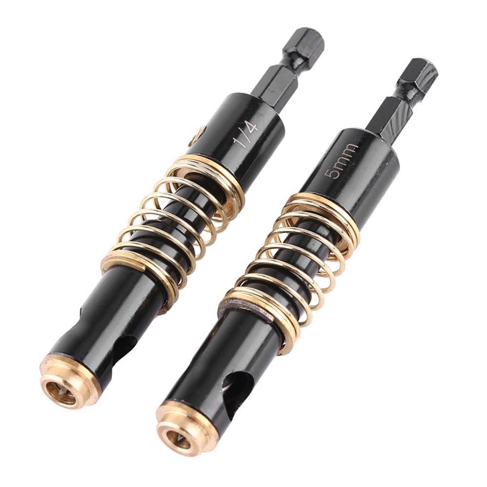 2Pcs 5mm & 1/4 Inch Self Centering Drill Bit 1/4 Inch Hex Shank High Speed Steel (HSS) Center Drill Bit Set For Wood and Plastic
2Pcs 5mm & 1/4 Inch Self Centering Drill Bit 1/4 Inch Hex Shank High Speed Steel (HSS) Center Drill Bit Set For Wood and Plastic