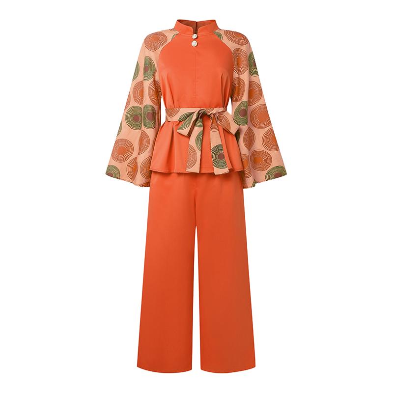Oversized Two Piece Suit Women Long Sleeve Print Belt Blouse and Pants Casual Sets 4XL помаранчевий
Oversized Two Piece Suit Women Long Sleeve Print Belt Blouse and Pants Casual Sets 4XL помаранчевий