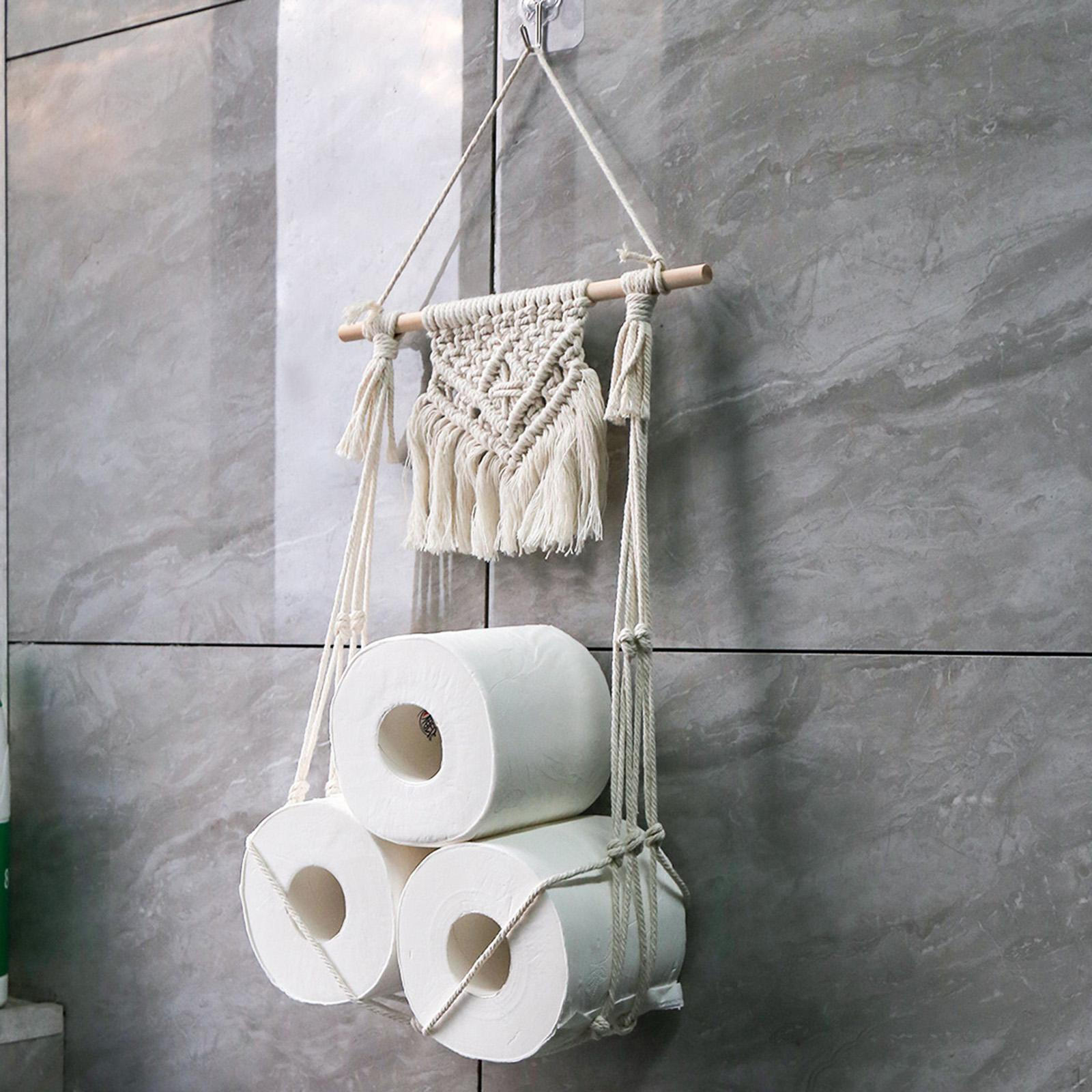 Toilet Paper Holder Net Bag Decor Organizer Wall Mounted Tissue Rolls Towel Rack for
Toilet Paper Holder Net Bag Decor Organizer Wall Mounted Tissue Rolls Towel Rack for