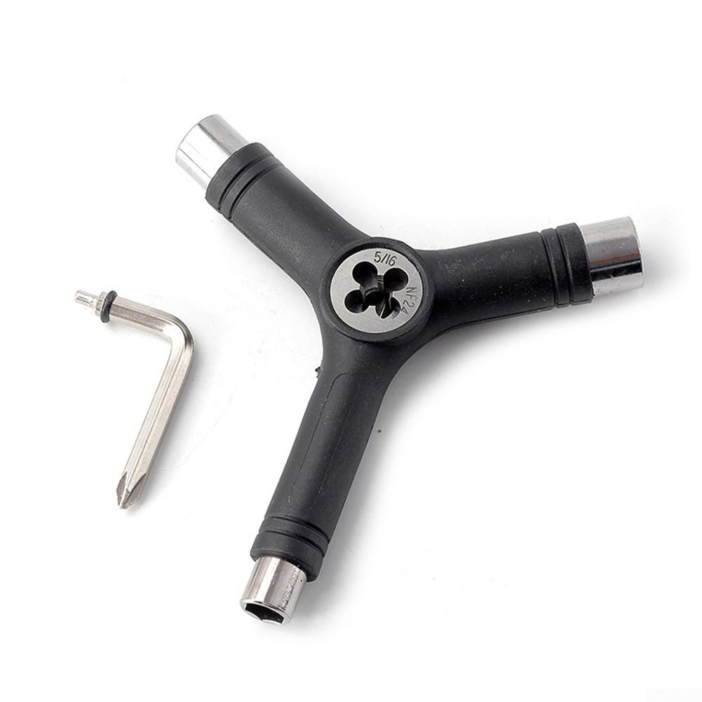 Аксессуары Y-образный ключ Многофункциональный ключ для лонгбордов чёрный
Аксессуары Y-образный ключ Многофункциональный ключ для лонгбордов чёрный