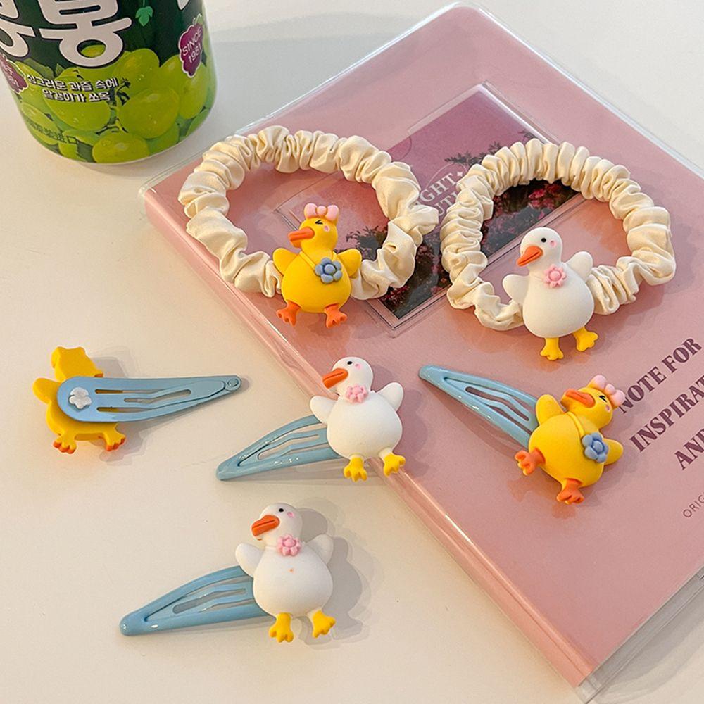 Resin Satin Children Cute Duck Scrunchies Women Hair Clip Elastic Hair Bands Korean Style Hair Rope white-Hair Clip
Resin Satin Children Cute Duck Scrunchies Women Hair Clip Elastic Hair Bands Korean Style Hair Rope white-Hair Clip