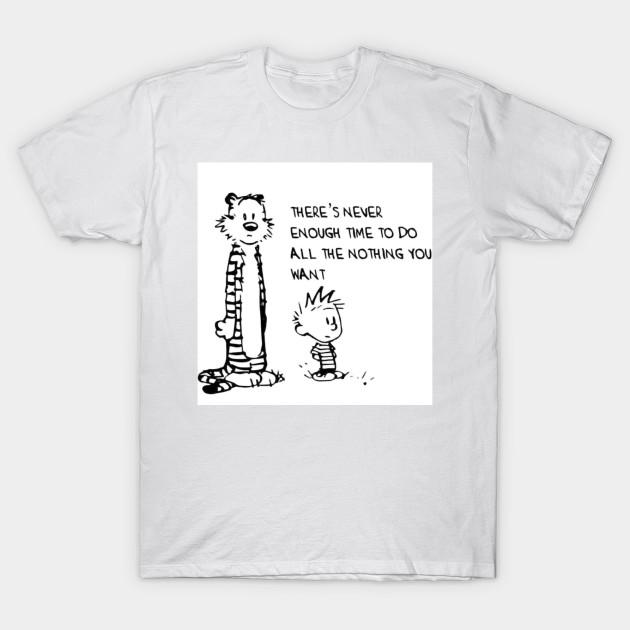 Men Black Print T-shirt Never Enough Nothing Calvin & Hobbes No-Cut Transfer Paper Print Cotton Tshirt XL
Men Black Print T-shirt Never Enough Nothing Calvin & Hobbes No-Cut Transfer Paper Print Cotton Tshirt XL