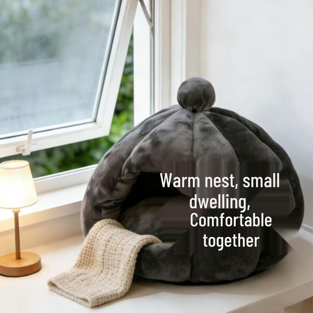 Cozy Pumpkin Flannel Cat Bed: Semi-Enclosed Pet Bed for Cats and Small Dogs 50cm темно-серого
Cozy Pumpkin Flannel Cat Bed: Semi-Enclosed Pet Bed for Cats and Small Dogs 50cm темно-серого