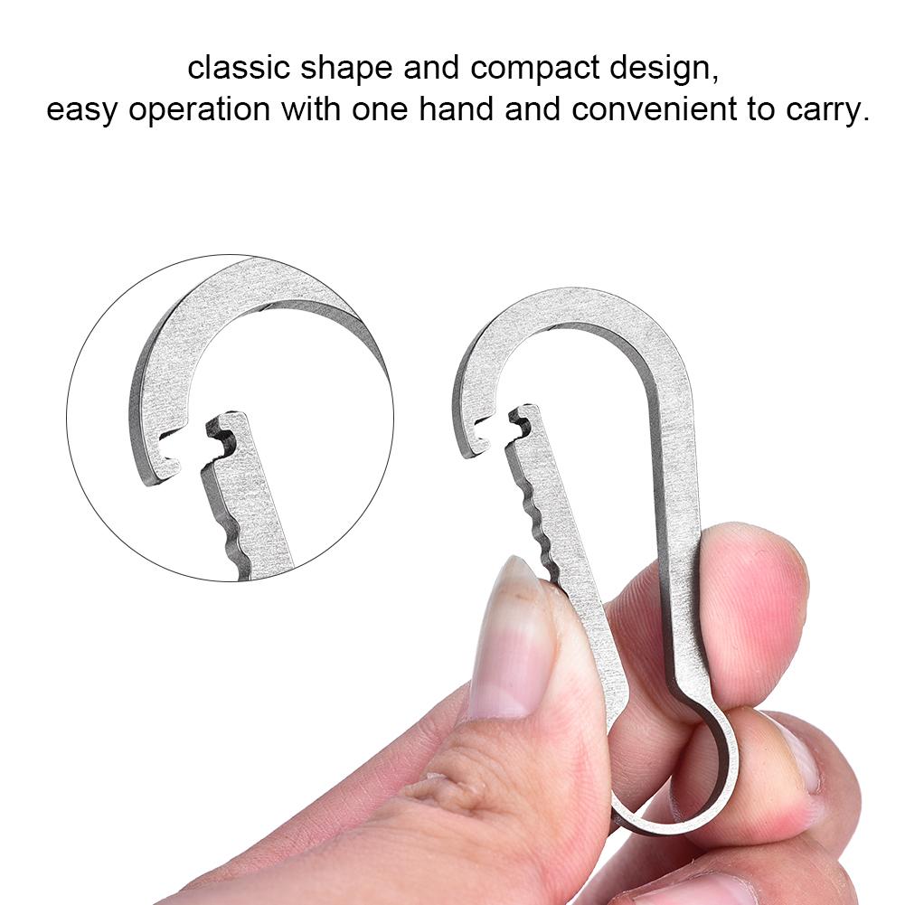 Multifunctional Carabiner Climbing Hiking Locking Buckle Key Ring Outdoor Sports Accessory Titanium
Multifunctional Carabiner Climbing Hiking Locking Buckle Key Ring Outdoor Sports Accessory Titanium