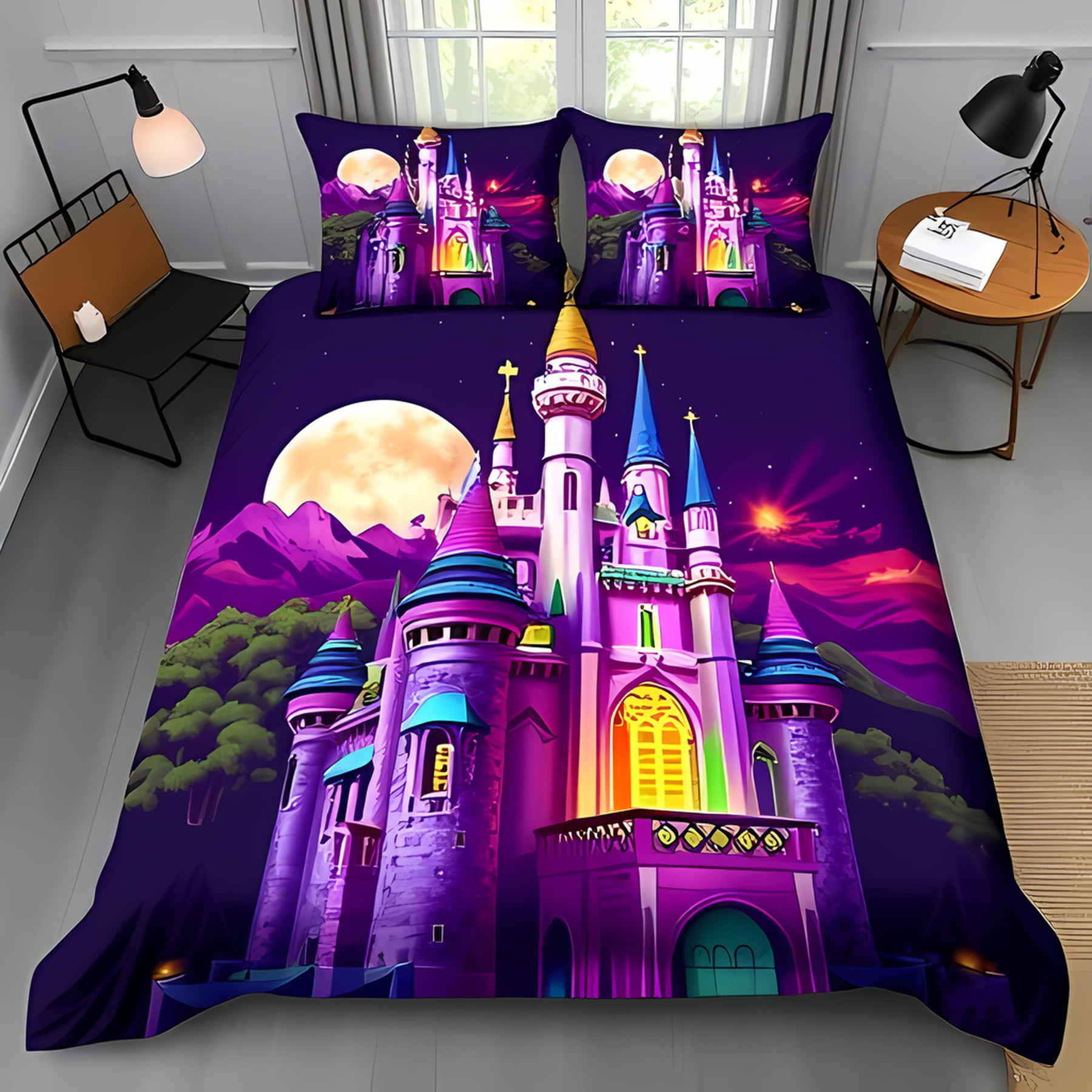 Pink Castle Soft Duvet Cover Set Sky Design Whimsical Beding for Or Bedrom Suitable Children Kids plus Adult Peoples Warm Soft Breathable 135*200cm Eu-Single
Pink Castle Soft Duvet Cover Set Sky Design Whimsical Beding for Or Bedrom Suitable Children Kids plus Adult Peoples Warm Soft Breathable 135*200cm Eu-Single