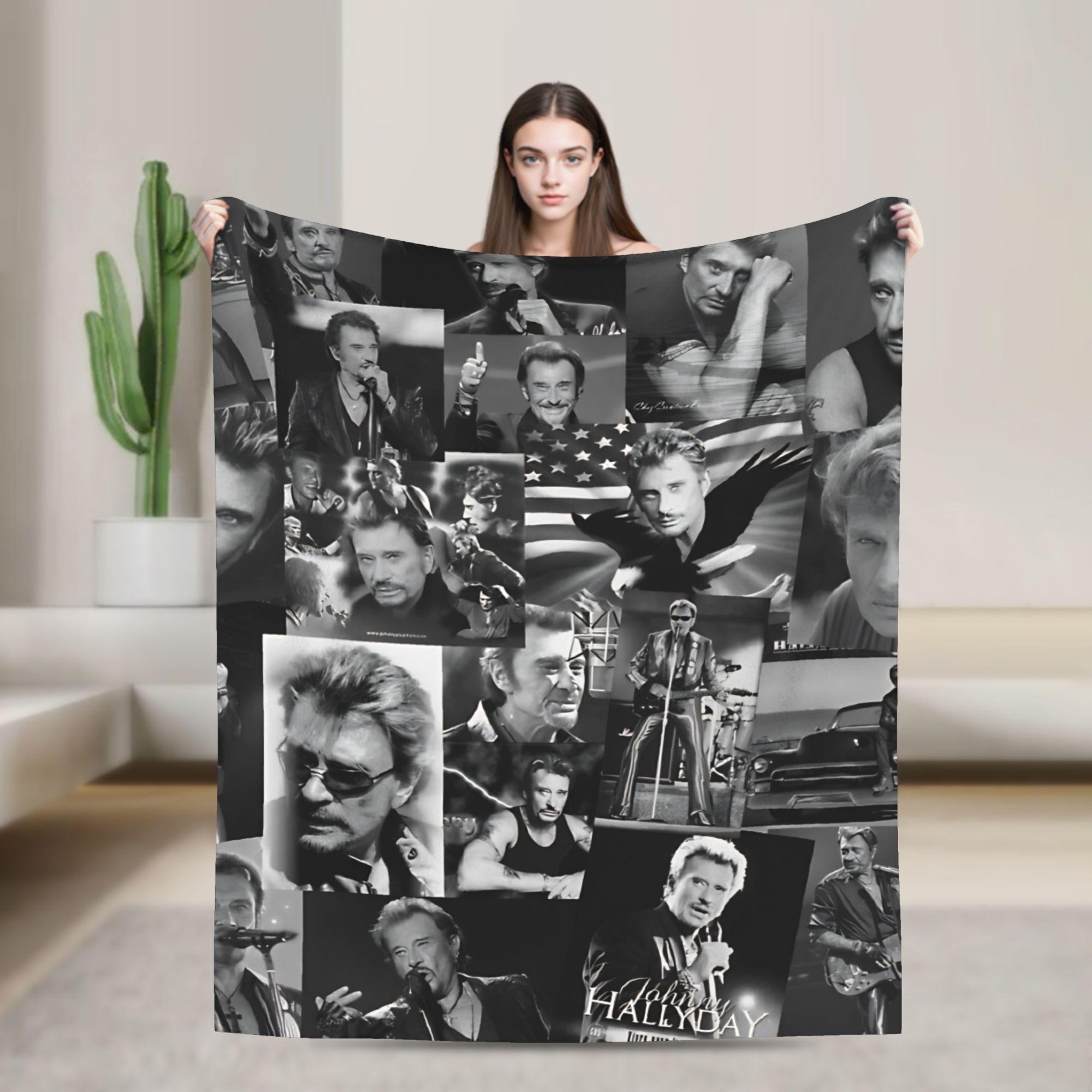 Rock Star Johnny Hallyday Soft Warm Blanket Office Plush Throw Blanket Graphic Home Decor Flannel Bedspread Sofa Bed Cover 75x90cm
Rock Star Johnny Hallyday Soft Warm Blanket Office Plush Throw Blanket Graphic Home Decor Flannel Bedspread Sofa Bed Cover 75x90cm