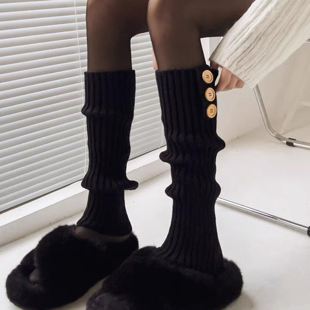 Lolita Buttons Leg Warmers for Women Knitted JK High Knee Socks Female Jk White Black Loose Boot Stockings JK Girls Leg Warmers One Size чорний
Lolita Buttons Leg Warmers for Women Knitted JK High Knee Socks Female Jk White Black Loose Boot Stockings JK Girls Leg Warmers One Size чорний
