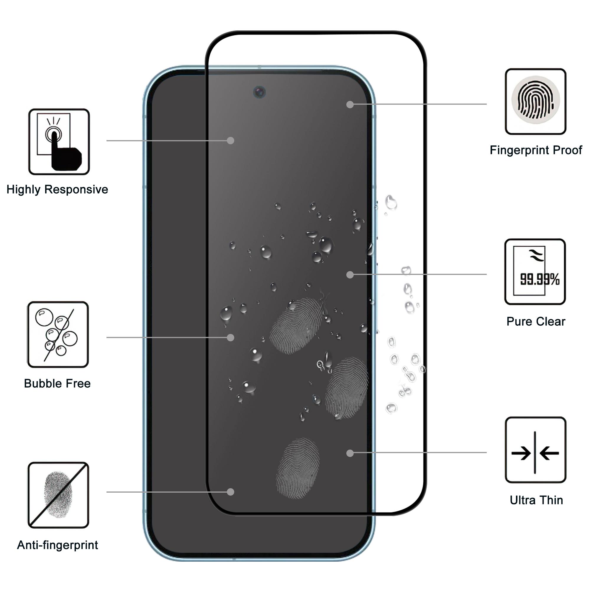 For Google Pixel 9/9 Pro AGC Glass Screen Protector Full Glue Black Edge Screen Film Type A
For Google Pixel 9/9 Pro AGC Glass Screen Protector Full Glue Black Edge Screen Film Type A