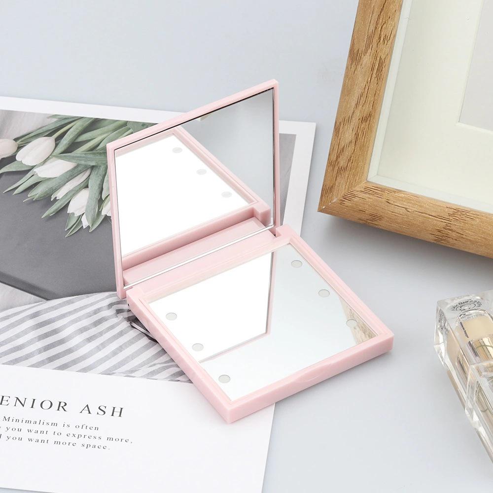 High-Grade Handheld Portable LED Makeup Mirror - Double-Sided Folding Vanity Mirror Battery-Powered розовый
High-Grade Handheld Portable LED Makeup Mirror - Double-Sided Folding Vanity Mirror Battery-Powered розовый