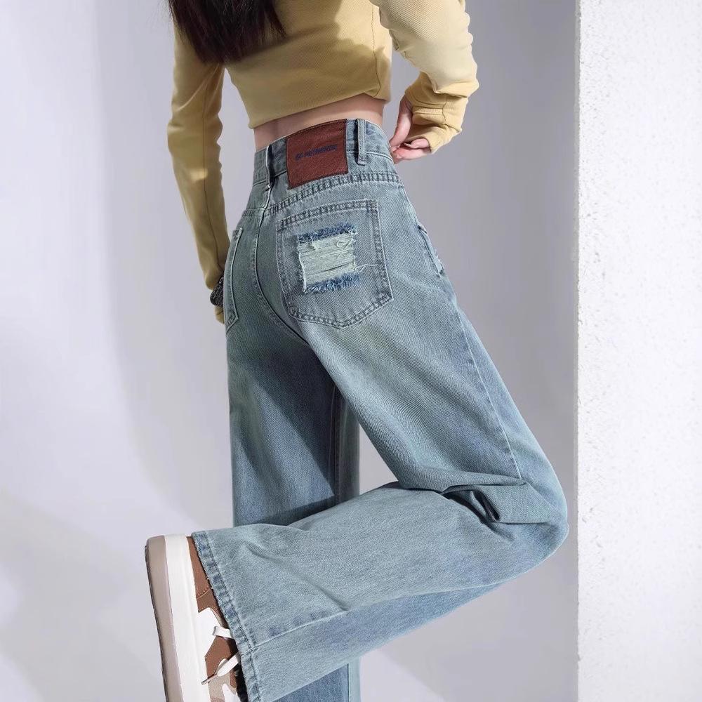 2025 Women s Light Wash Ripped Jeans: High Waist, Loose, Straight Leg, Floor-Length, Thin Summer Casual Pants Extra Small
2025 Women s Light Wash Ripped Jeans: High Waist, Loose, Straight Leg, Floor-Length, Thin Summer Casual Pants Extra Small
