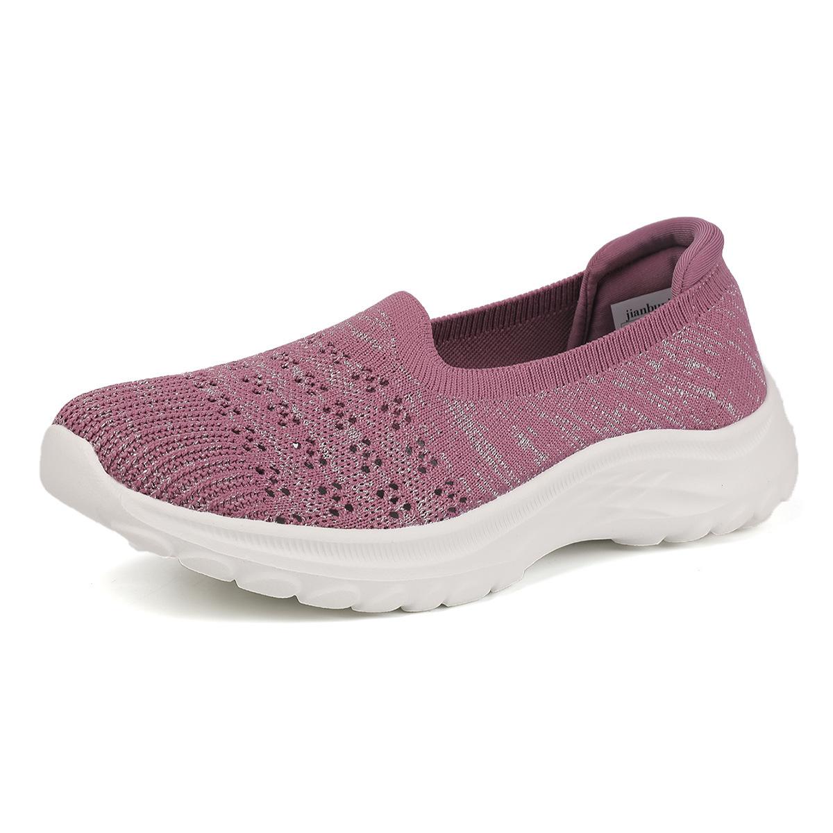 Летняя мужская обувь, дышащая сетчатая обувь для пар, спортивная парусиновая обувь с одной педалью 41