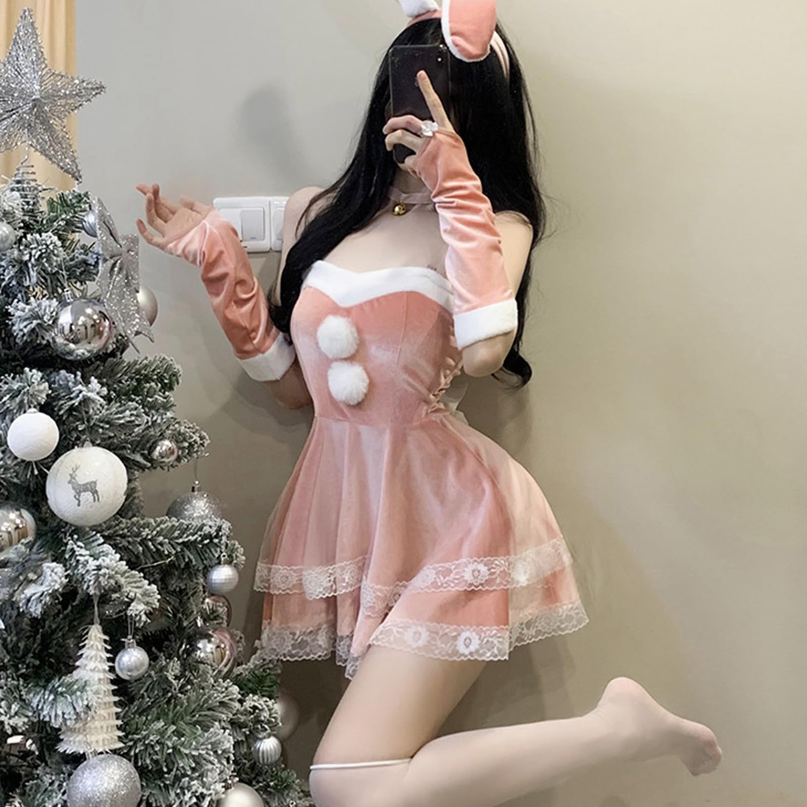 Santa Claus Santa Costume Cosplay Sexy Cute Rabbit Ears Bunny Headband Christmas Santa Costume Adult Costume Christmas Costume Party Bunny Girl розовый
Santa Claus Santa Costume Cosplay Sexy Cute Rabbit Ears Bunny Headband Christmas Santa Costume Adult Costume Christmas Costume Party Bunny Girl розовый
