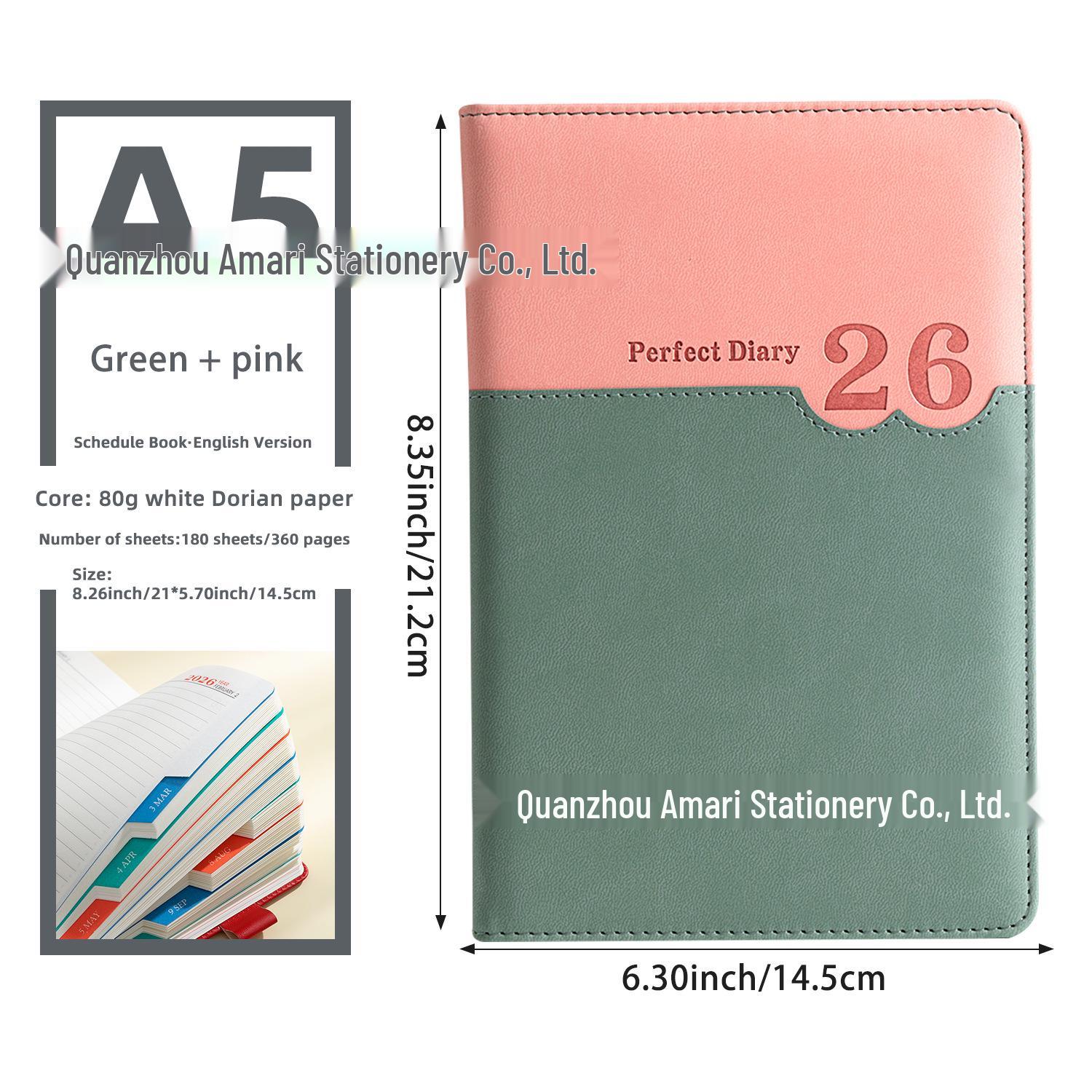 Ежедневник-планировщик на 2026 год, англо-испанский, блокнот и календарь
Ежедневник-планировщик на 2026 год, англо-испанский, блокнот и календарь