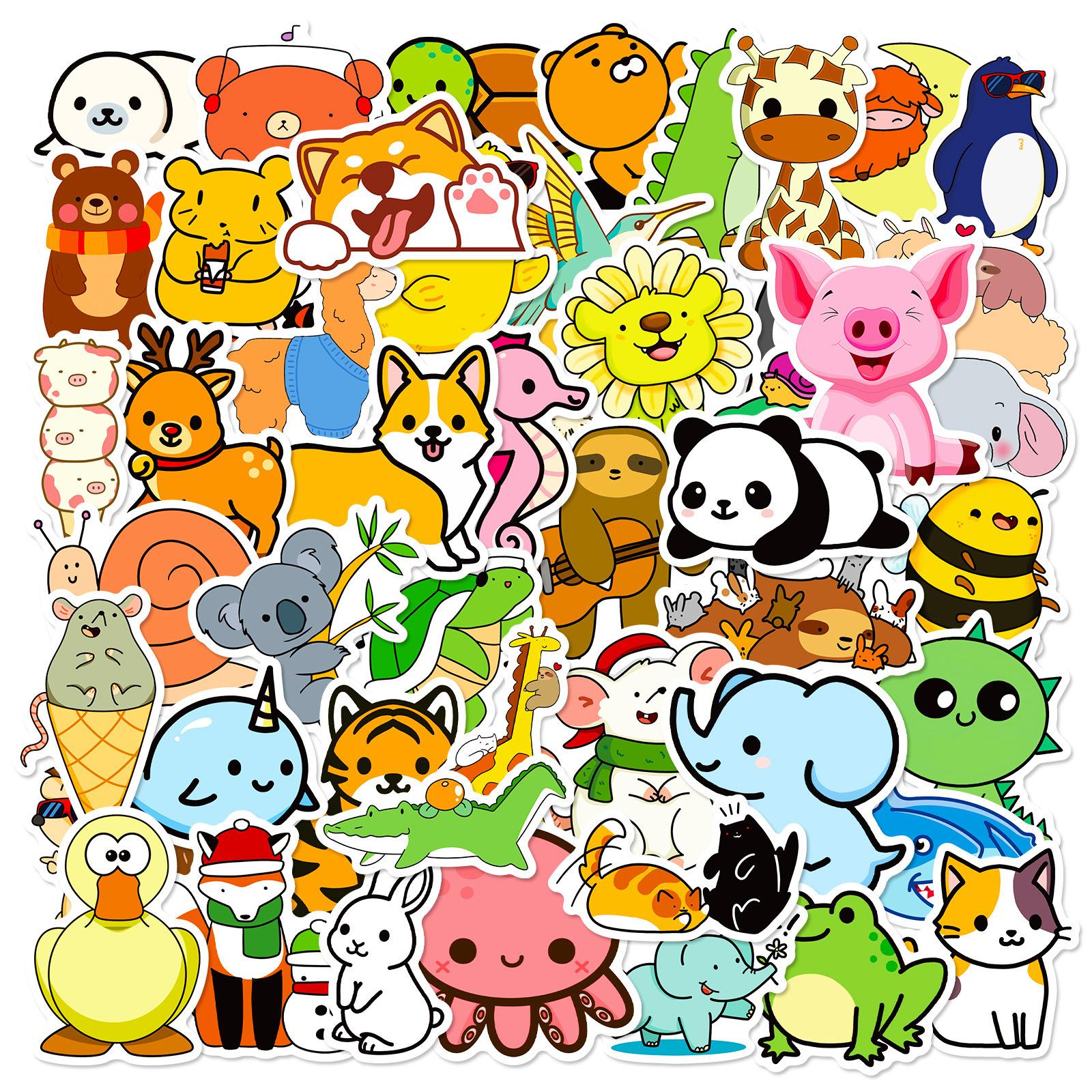 50 Cute Animal Stickers, Cute Children S Graffiti Stickers, Cups, Notebooks, Helmets, Refrigerators, Electric Car Stickers
50 Cute Animal Stickers, Cute Children S Graffiti Stickers, Cups, Notebooks, Helmets, Refrigerators, Electric Car Stickers
