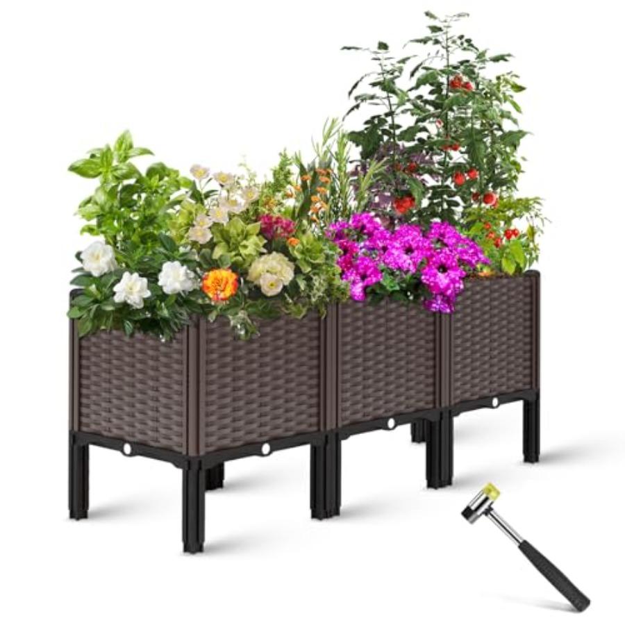 Outdoor Raised Garden Bed with Legs Planter Box for Vegetables/Herbs 47x15x19in Wooden Garden Box with Drain Outlet Easy Assemb United States
Outdoor Raised Garden Bed with Legs Planter Box for Vegetables/Herbs 47x15x19in Wooden Garden Box with Drain Outlet Easy Assemb United States