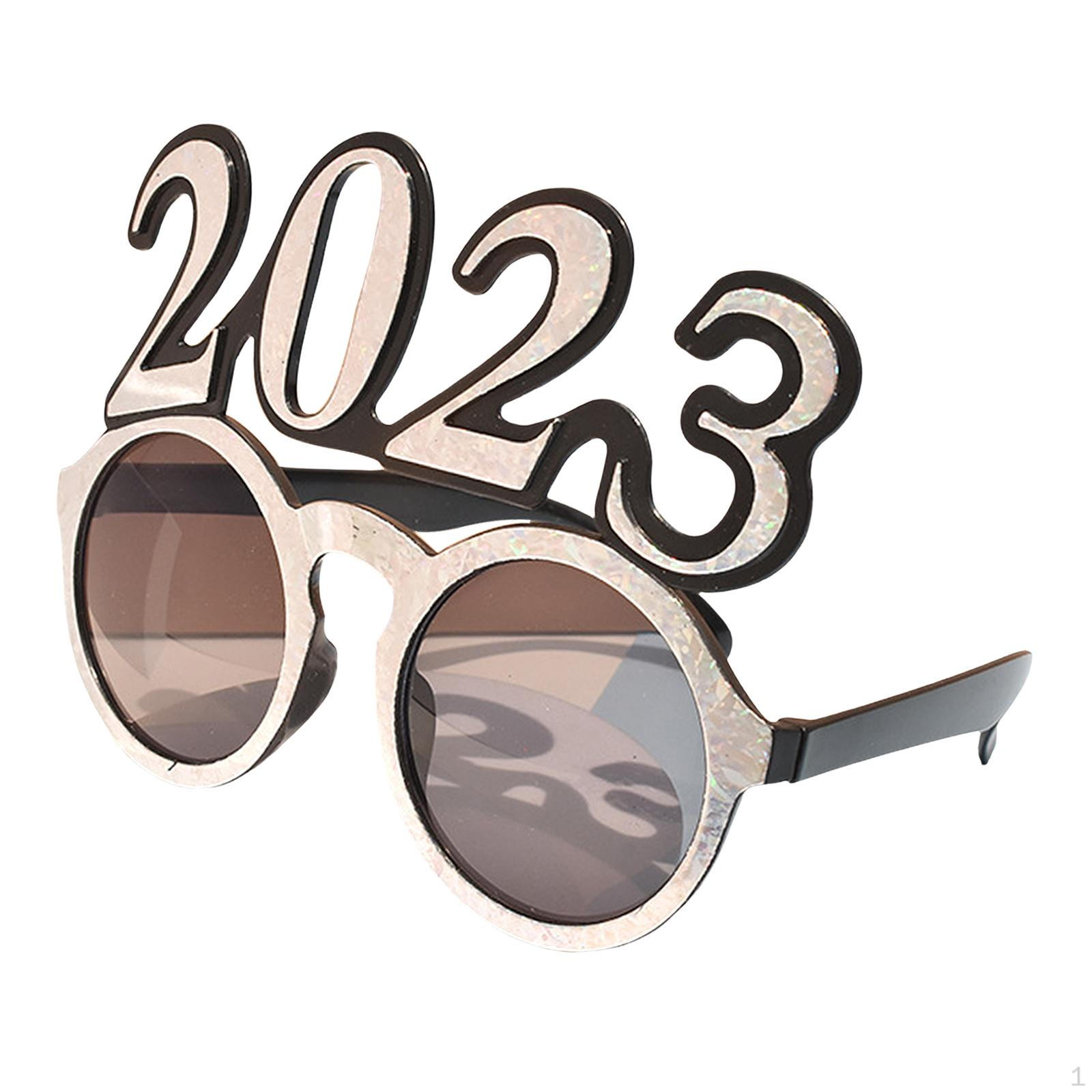 Funny Glasses,Eve Party Supplies Decorations Photo Prop,New Years Glasses for Celebration Argent
Funny Glasses,Eve Party Supplies Decorations Photo Prop,New Years Glasses for Celebration Argent