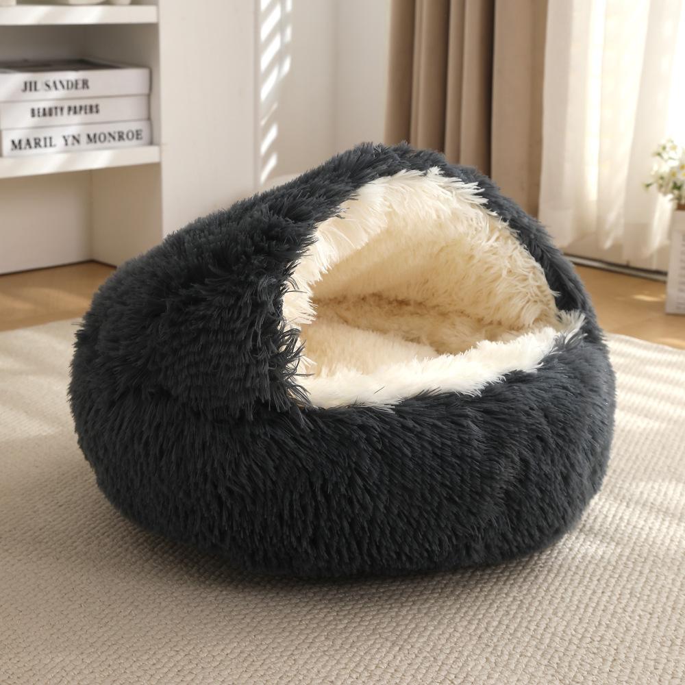 Shell cat nest, plush, semi enclosed, windproof, winter warm pet nest, small and medium-sized dog cat nest 40CM
Shell cat nest, plush, semi enclosed, windproof, winter warm pet nest, small and medium-sized dog cat nest 40CM