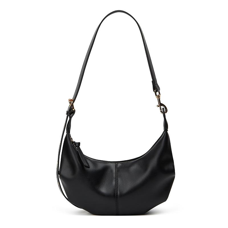 Soft Leather-textured Horn Bag Retro and Trendy Fashion Single-shoulder Underarm Cloud Bag Casual Crossbody Dumpling Bag чорний
Soft Leather-textured Horn Bag Retro and Trendy Fashion Single-shoulder Underarm Cloud Bag Casual Crossbody Dumpling Bag чорний