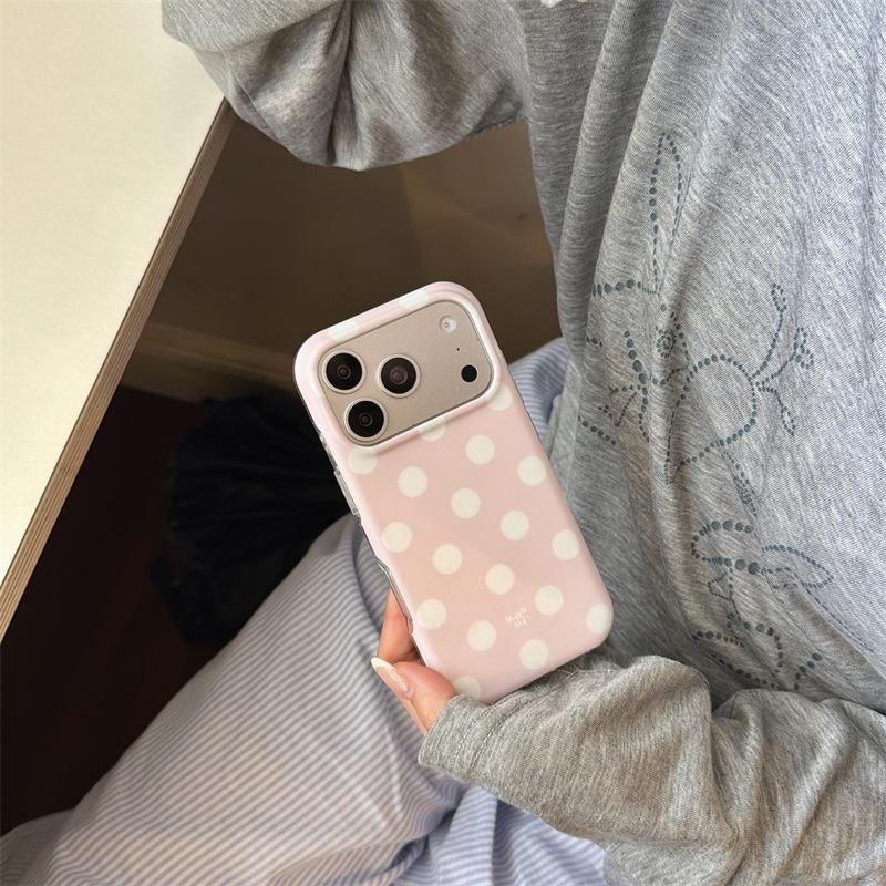 Korean Style Pink-Brown Polka Dot iPhone 16/17 Pro Max Case, Double Layer, Fits 15/14 Models iPhone 14 Pro
Korean Style Pink-Brown Polka Dot iPhone 16/17 Pro Max Case, Double Layer, Fits 15/14 Models iPhone 14 Pro